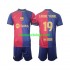 Camisola FC Barcelona UCL Font Lamine Yamal 19 Criança Equipamento Primeiro 2024-2025 Manga Curta